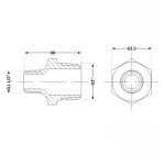 Ниппель чугунный 2