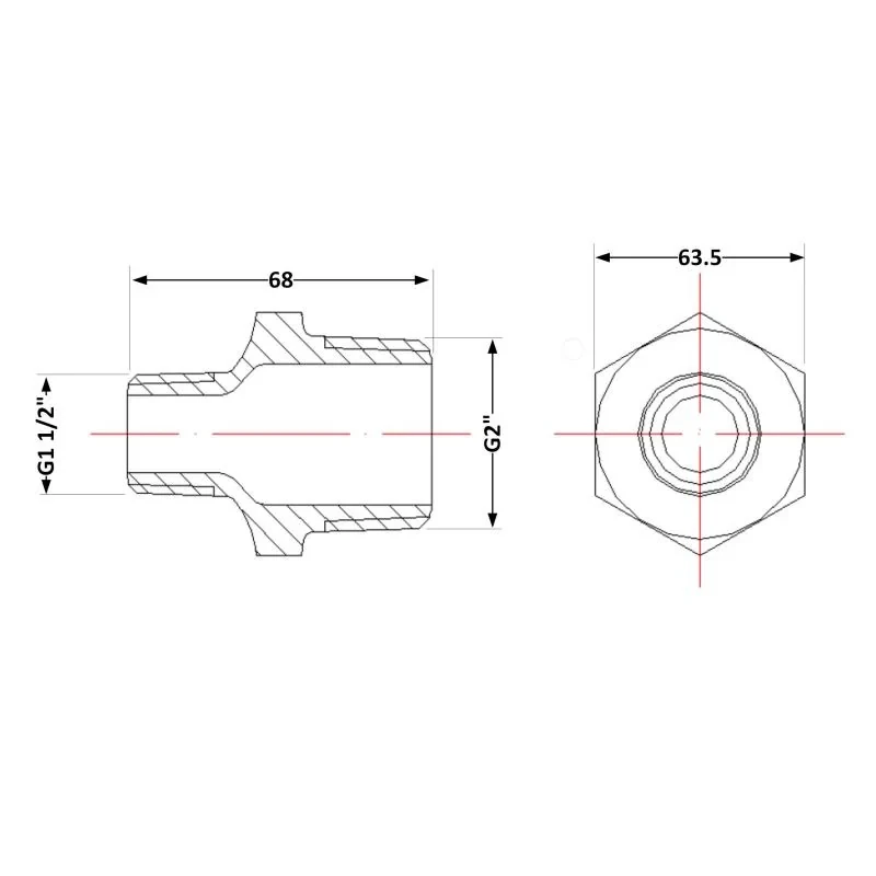 Ніпель чавунний 2