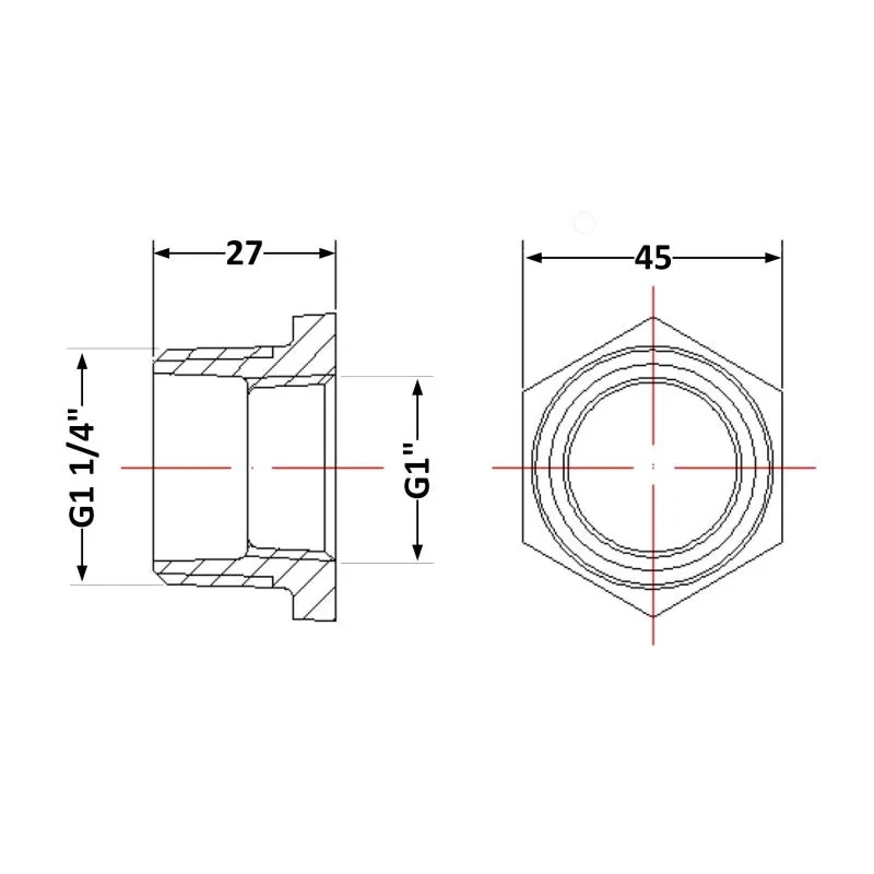 Футорка чавунна 1