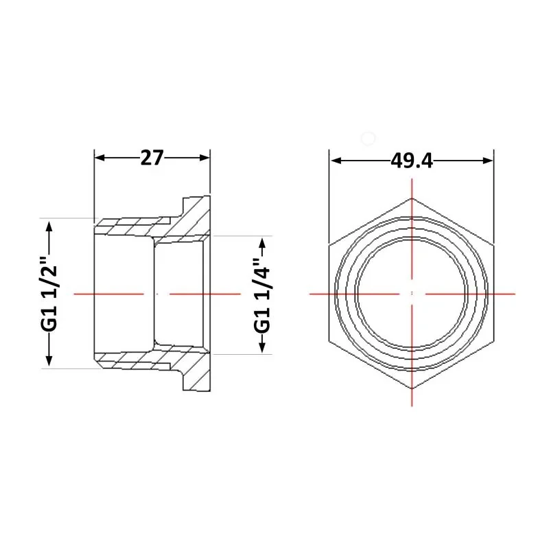 Футорка чавунна 1