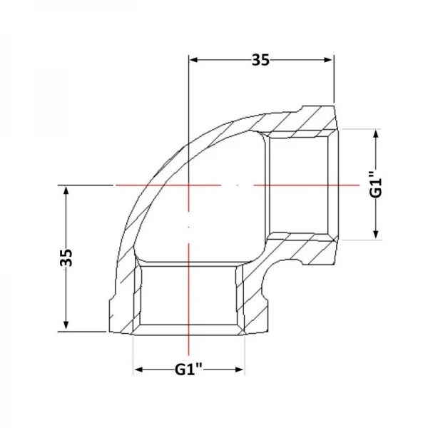 Угол чугунный 1