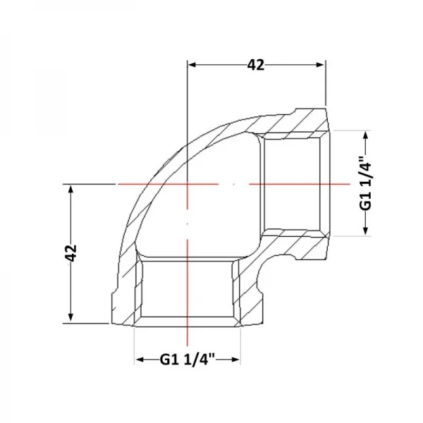 Угол чугунный 1