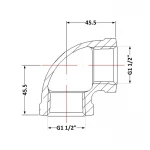 Угол чугунный 1