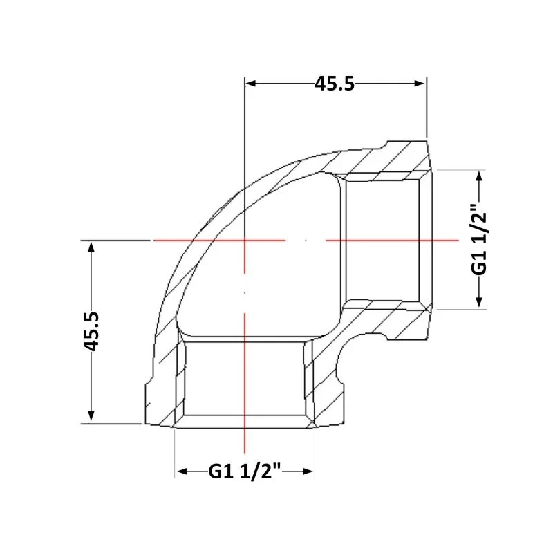 Кут чавунний 1