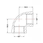 Угол чугунный 2