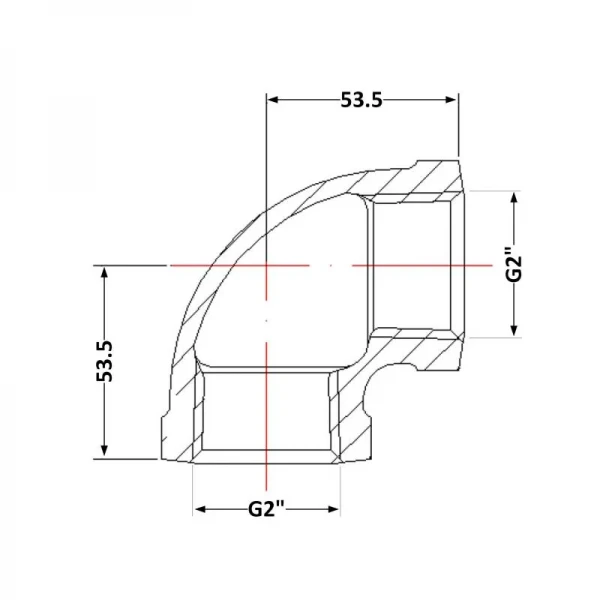 Угол чугунный 2