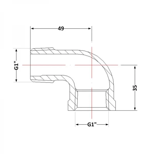 Угол чугунный 1