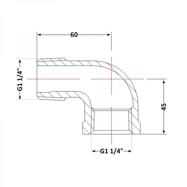 Угол чугунный 1