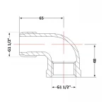 Угол чугунный 1