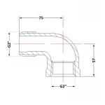 Угол чугунный 2