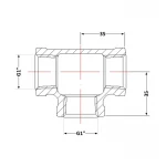 Тройник чугунный 1