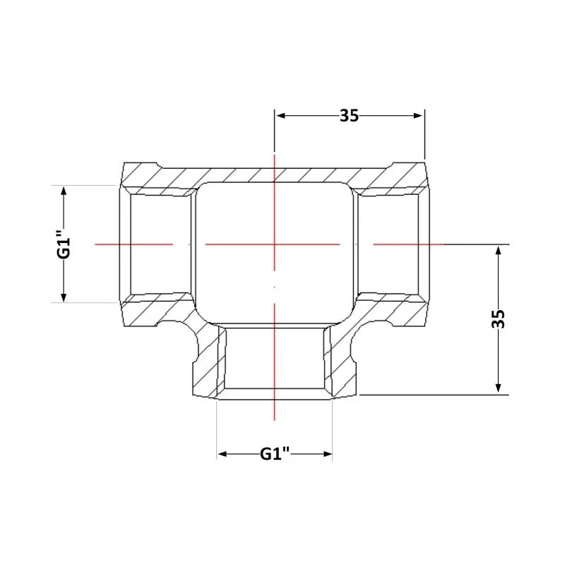 Трійник чавунний 1