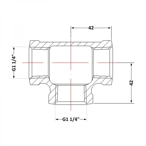 Тройник чугунный 1