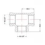 Тройник чугунный 1