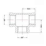 Тройник чугунный 2