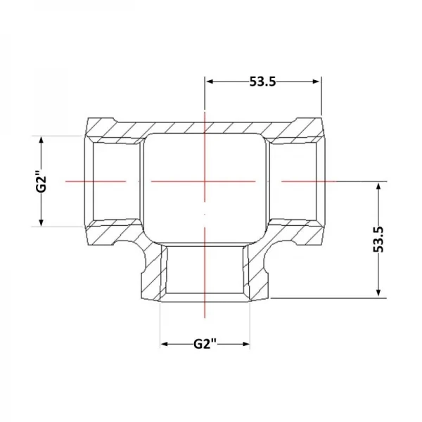 Тройник чугунный 2