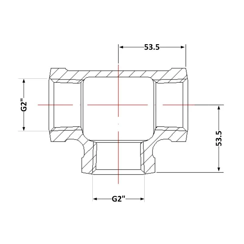 Трійник чавунний 2