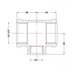 Тройник чугунный 1