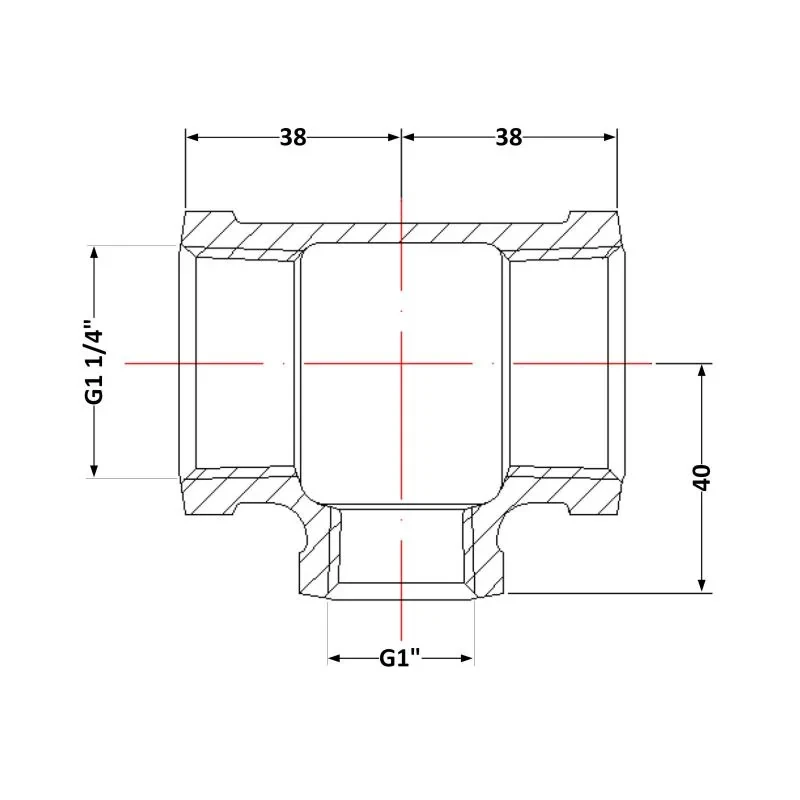 Трійник чавунний 1