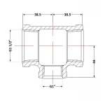 Тройник чугунный 1