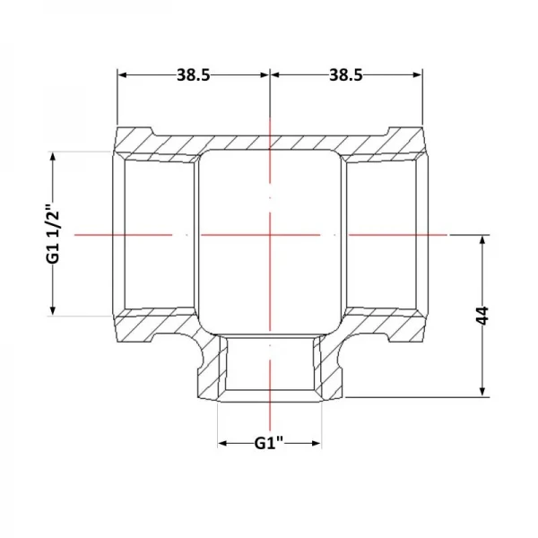 Тройник чугунный 1