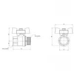 Кран шаровой SD Plus 1