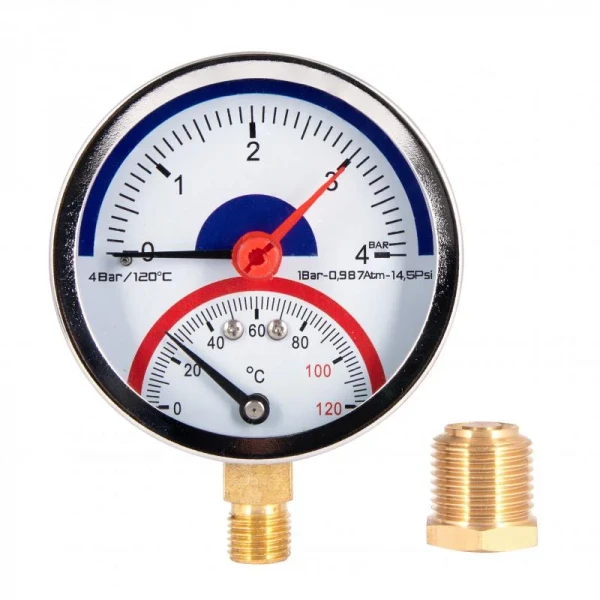 Термоманометр SD Plus 80 мм 1/2