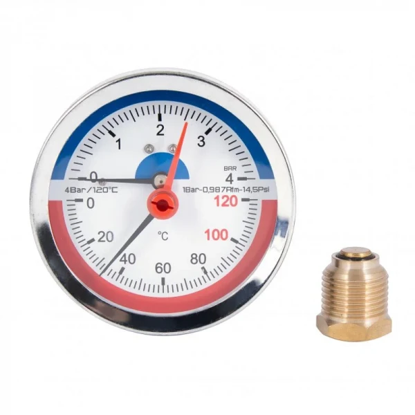 Термоманометр SD Plus 80 мм 1/2