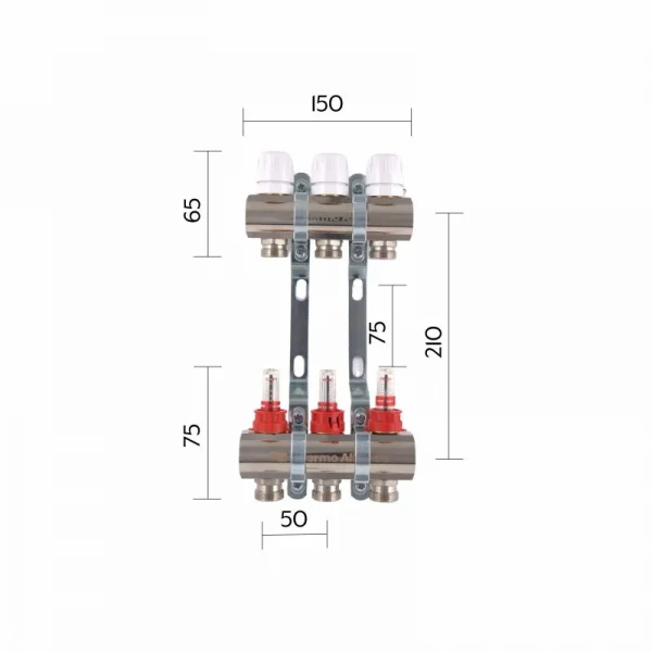 Коллектор с расходомерами Thermo Alliance Standart 1