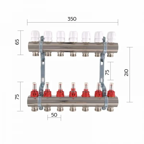 Коллектор с расходомерами Thermo Alliance Standart 1