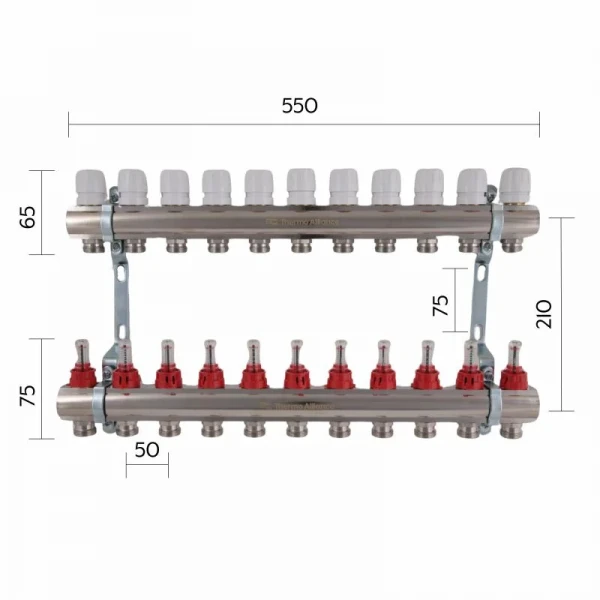 Коллектор с расходомерами Thermo Alliance Standart 1