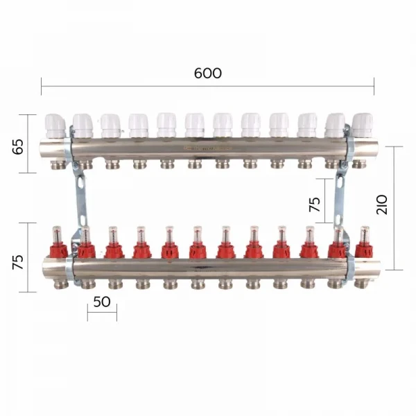 Коллектор с расходомерами Thermo Alliance Standart 1