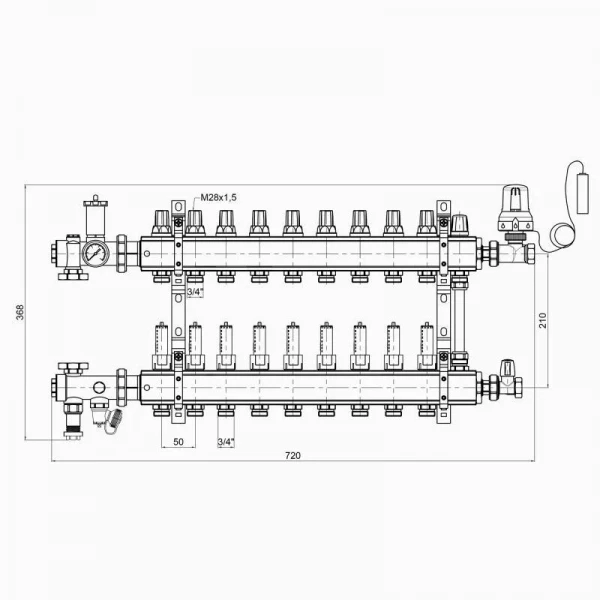 Коллекторная группа Icma 3/4