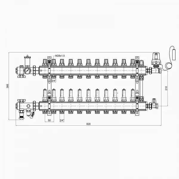 Коллекторная группа Icma 3/4