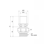 Переходник пресс Icma 16х3/4