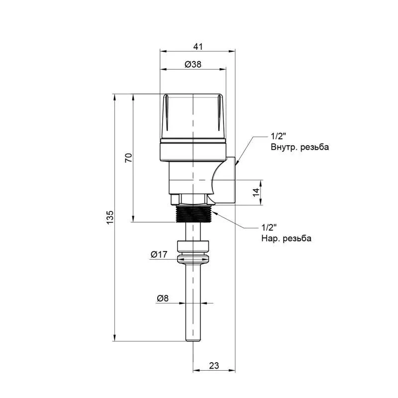 Предохранительный клапан температуры и давления Icma 1/2