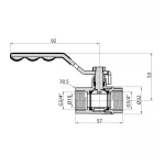 Кран шаровой SD Plus 3/4