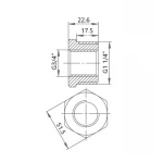 Футорка чугунная радиаторная 1