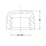 Заглушка чугунная 1