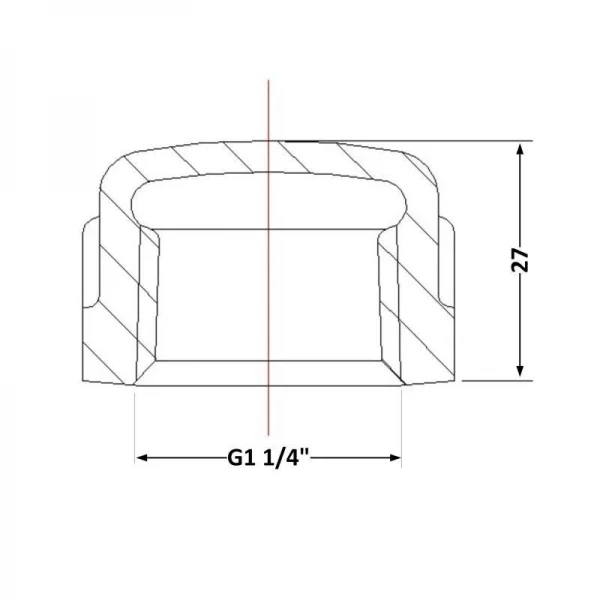 Заглушка чугунная 1