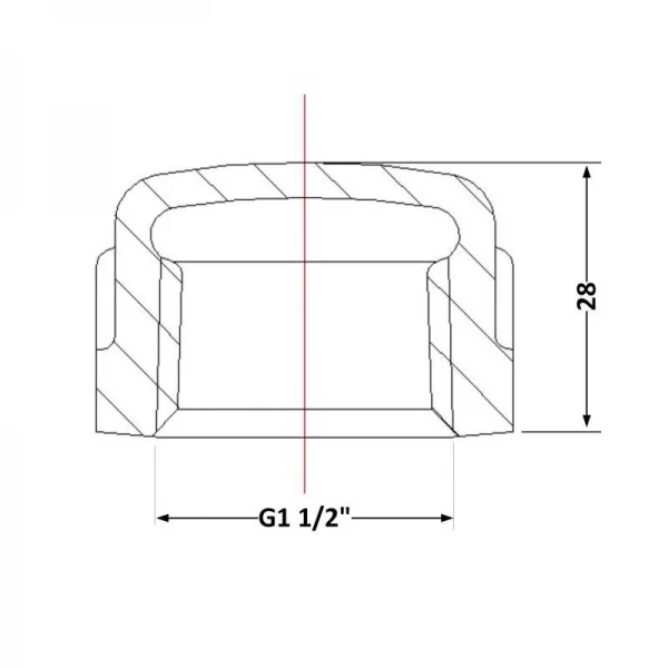 Заглушка чугунная 1