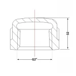 Заглушка чугунная 2