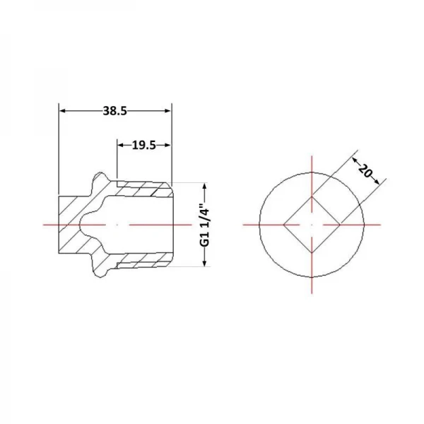 Заглушка чугунная 1