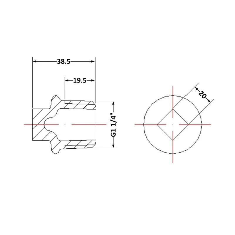 Заглушка чавунна 1