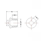 Заглушка чугунная 1