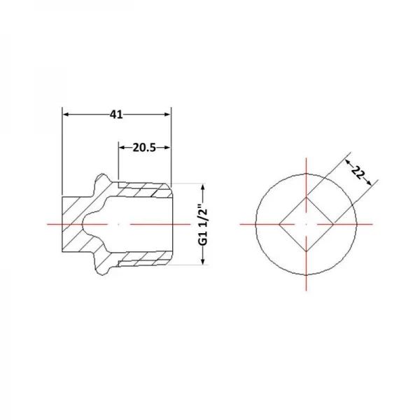 Заглушка чугунная 1