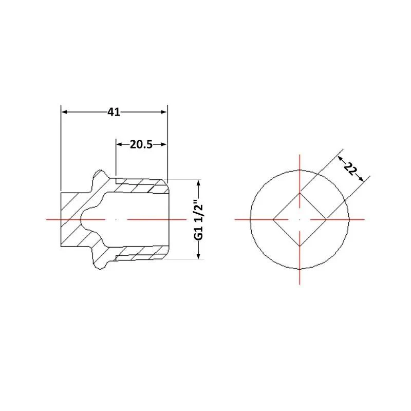 Заглушка чавунна 1