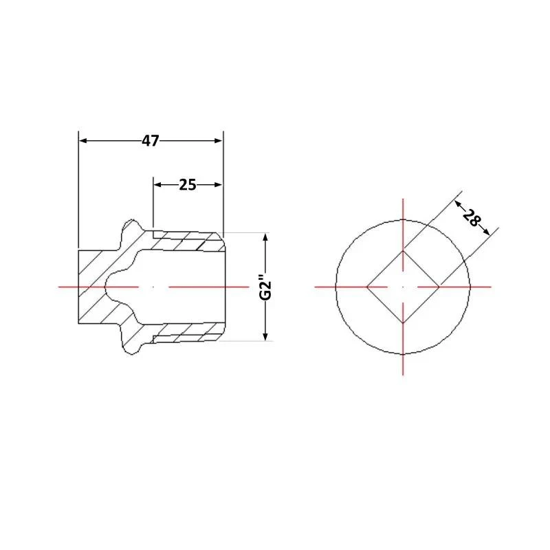 Заглушка чавунна 2