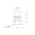 Переходник пресс Icma 16х3/4
