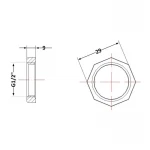 Контргайка чугунная 1/2